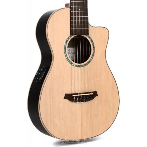  Cordoba Mini II EB-CE Nylon String Acoustic-electric Guitar - Striped Ebony