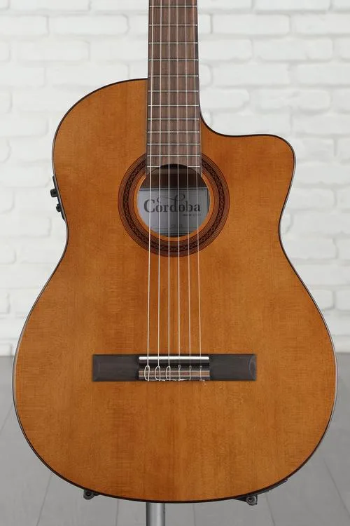  Cordoba C5-CE Nylon String Acoustic-Electric Guitar - Cedar Demo