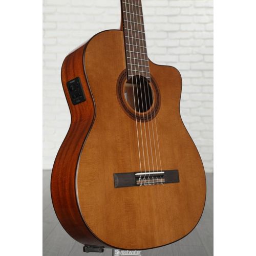  Cordoba C5-CE Nylon String Acoustic-Electric Guitar - Cedar Demo