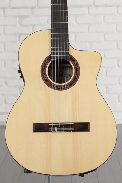  Cordoba C5-CE Nylon String Acoustic-electric Guitar - Natural Spruce Demo