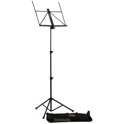  Cordoba Aluminum Music Stand with Bag - Black