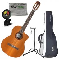 Cordoba C5-CE Electric Nylon String Guitar wCloth, Stand, Tuner, and Gig Bag