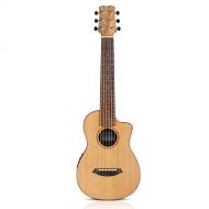 Cordoba Guitars Cordoba Mini SM-CE Travel Acoustic-Electric Nylon String Guitar With Cordoba Gig Bag