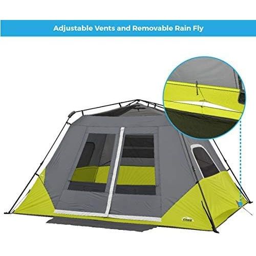  CORE 6 Person Instant Cabin Tent with Awning