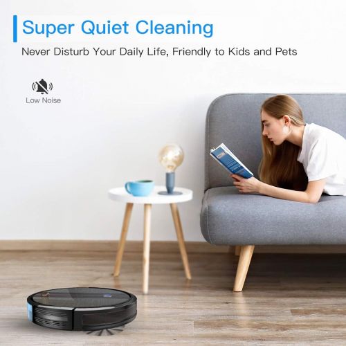  [아마존 핫딜]  [아마존핫딜]Coredy Robot Vacuum Cleaner, 1700Pa Strong Suction, Super Thin Robotic Vacuum, Multiple Cleaning Modes/Automatic Self-Charging Robot Vacuum for Pet Hair, Hard Floor to Medium-Pile