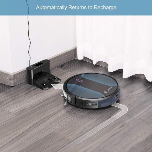  [아마존 핫딜] [아마존핫딜]Coredy Robot Vacuum Cleaner, Fully Upgraded, Boundary Strip Supported, 360° Smart Sensor Protection, 1400pa Max Suction, Super Quiet, Self-Charge Robotic Vacuum, Cleans Pet Fur, Ha