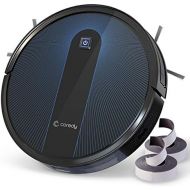 Coredy Robot Vacuum Cleaner, Boost Intellect, 1600Pa Super-Strong Suction, Boundary Strips Included, 360° Smart Sensor Protection, Ultra Slim, R650 Robotic Vacuum, Cleans Hard Floo
