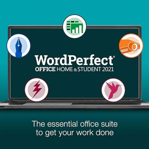  Corel WordPerfect Office Home & Student 2021 | Office Suite of Word Processor, Spreadsheets & Presentation Software [PC Disc]