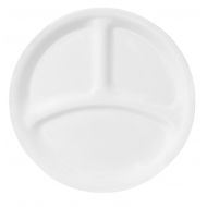 Corelle Livingware 8-1/2-Inch Divided Dish, Winter Frost White