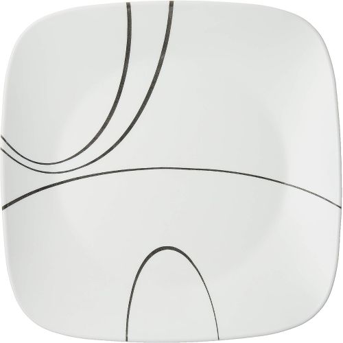  Corelle Square Simple Lines 10-1/2-Inch Plate Set (6-Piece)