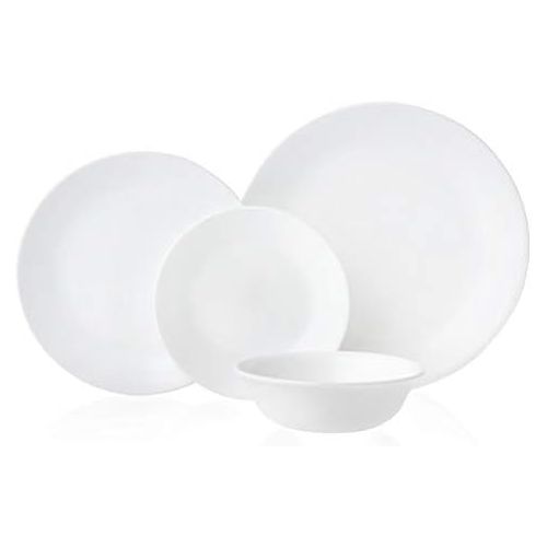  Corelle Dinner Plates, 8-Piece, Winter Frost White