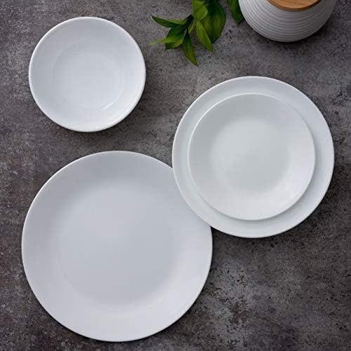  Corelle Dinner Plates, 8-Piece, Winter Frost White