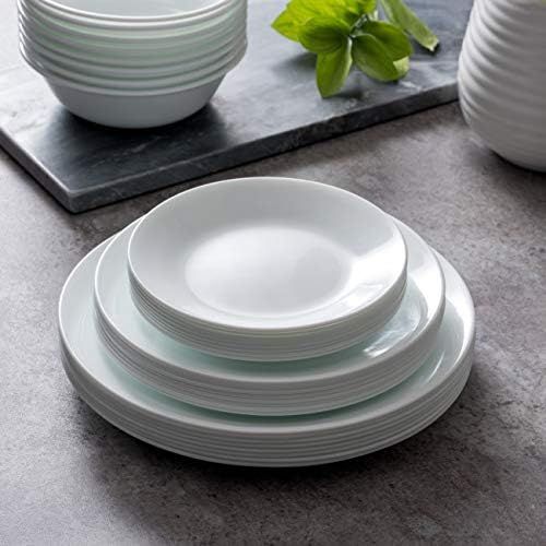  Corelle Dinner Plates, 8-Piece, Winter Frost White