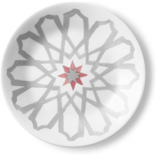  Corelle Chip Resistant Appetizer Plates, 6-Piece, Amalfi Rosa