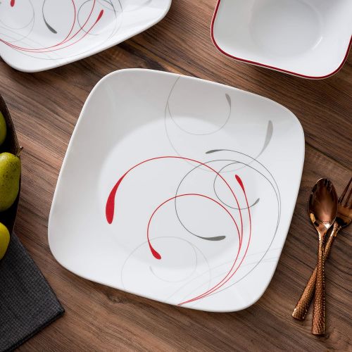  [아마존베스트]Corelle Service for 6, Chip Resistant, Splendor Dinnerware Set, 18-Piece