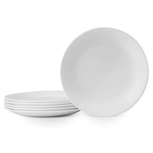  [무료배송]Corelle Winter Frost White Lunch Plates Set (8-1/2-Inch, 6-Piece, White)