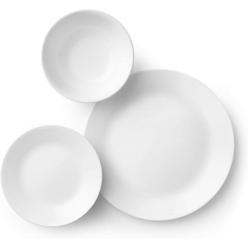 Corelle Winter Frost White Dinnerware Set (18-Piece, Service for 6)