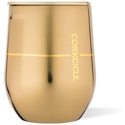  Corkcicle Disney Star Wars 12 Oz Triple Insulated Stainless Steel Stemless Travel Cup with Lid & Silicone Bottom for Hot and Cold Drinks, C 3PO
