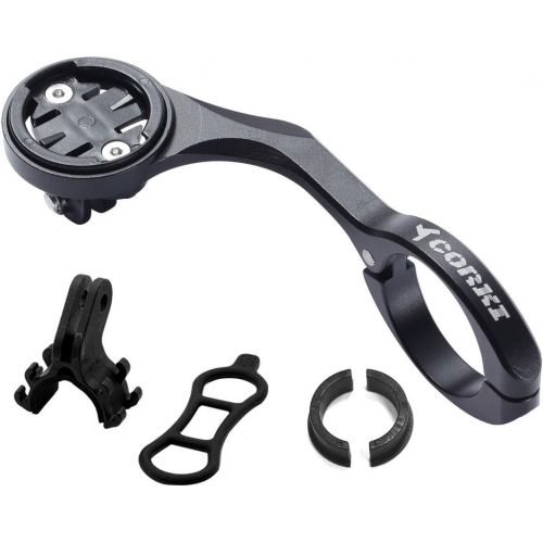  corki Alloy Out Front Combo Mount for Garmin Edge Computer 200 500 510 520 800 810 820 1000 1030,Sport Action Cameras and Bike Light Mount Compatible with 31.8mm 25.4mm Handlebar