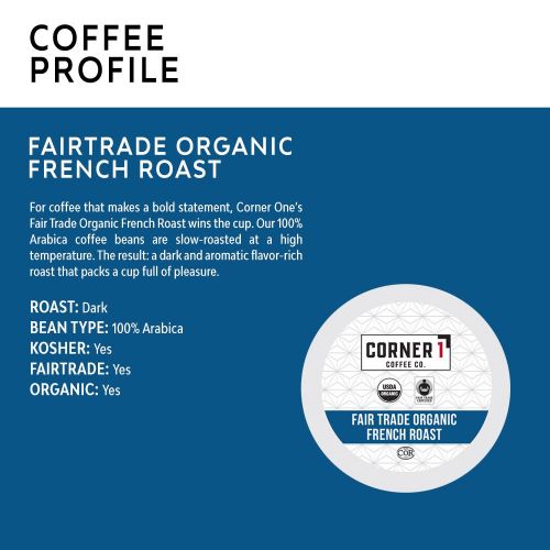  Corner One Coffee, 100 Ct. Single-Serve K-Cup, Keurig 2.0 Compatible
