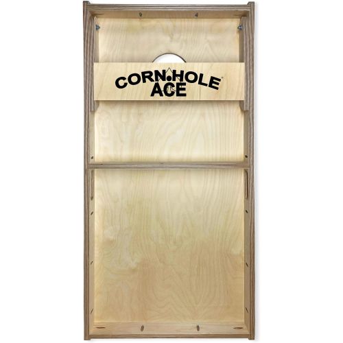  CornholeAce Professional Cornhole Board Set - ACE Pro Bag Manufacturer - Made of Baltic Birch, Includes Handles, Made in USA, Professional Tournament Style, ACE Pro Player Approved