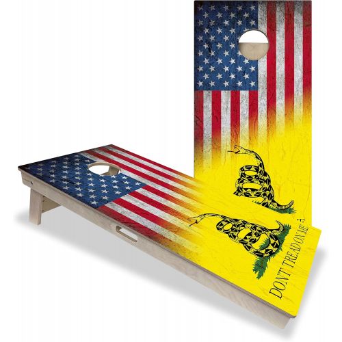  CornholeAce Professional Cornhole Board Set - ACE Pro Bag Manufacturer - Made of Baltic Birch, Includes Handles, Made in USA, Professional Tournament Style, ACE Pro Player Approved