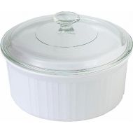 CorningWare French White 1-1/2-Quart Covered Round Dish with Glass Top