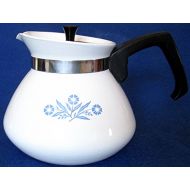 CorningWare Corning Ware Blue Cornflower 6 Cup Tea Pot With Metal Lid and Metal Tea Ball