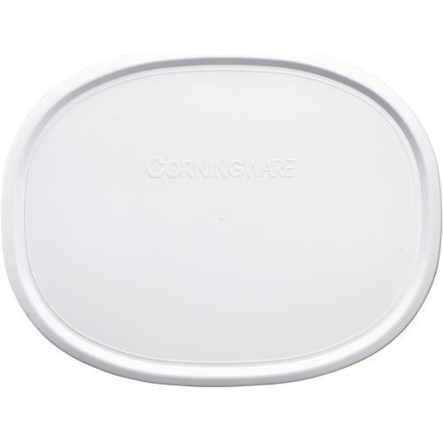  CorningWare French White 1.5 Quart Oval Casserole Bundle: 1.5 Oval with Plastic Lid: Kitchen & Dining