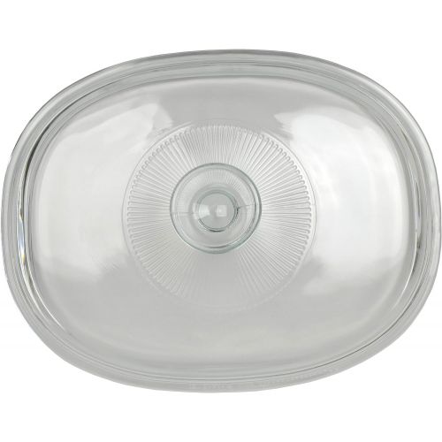  Corningware F-12C 1.5 Quart Oval Glass Lid for 1.5 Quart French White Oval Bakeware Dish Without Handles (Dish Sold Separately)