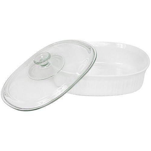  CorningWare 2-1/2-Quart Oval Casserole Dish with Glass Lid