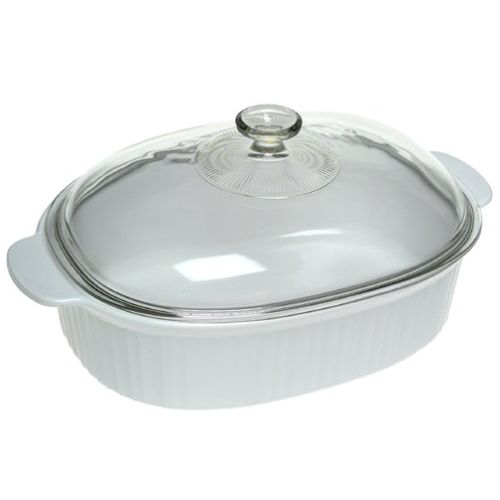  CorningWare French White 4-Quart Covered Casserole