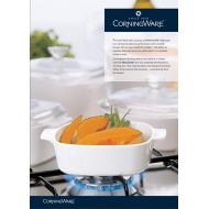CorningWare Pyroceram Classic Casserole Dish with Glass Cover, White, Square, 2 Quart, 2 Liter (Medium)