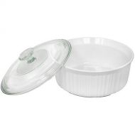 [아마존베스트]CorningWare French White 2-1/2-Quart Round Casserole Dish with Glass Cover