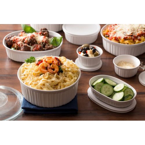  CorningWare French White Bakeware Set (20-Piece, White)