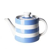 Cornishware Blue and White Stripe Classic Teapot, 3 to 4 Cup