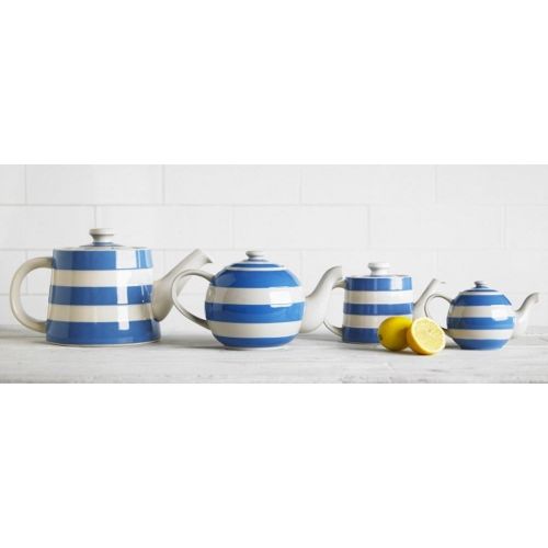  Cornishware Blue and White Stripe Classic Teapot, 3 to 4 Cup