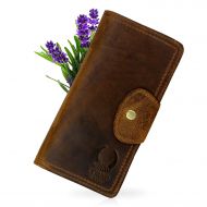 Travel Wallet for Men Women Genuine Leather Organizer ID Card Holder Large Capacity Corno d´Oro Seattle