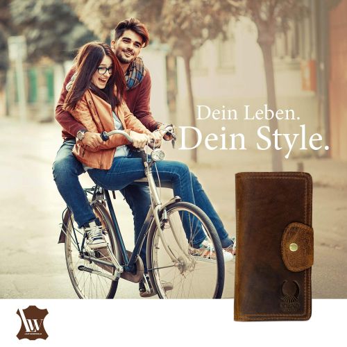  Travel Wallet for Men Women Genuine Leather Organizer ID Card Holder Large Capacity Corno d´Oro Seattle