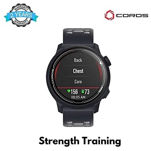  [아마존베스트]Coros PACE 2 Premium GPS Sport Watch with Nylon or Silicone Band, Heart Rate Monitor, 30h Full GPS Battery, Barometer, ANT+ & BLE Connections, Strava, Stryd & Training Peaks