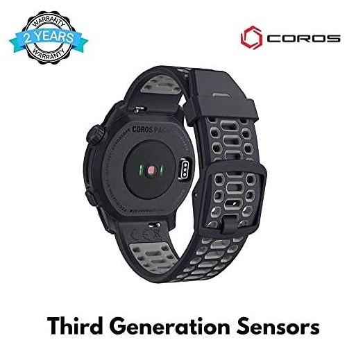  [아마존베스트]Coros PACE 2 Premium GPS Sport Watch with Nylon or Silicone Band, Heart Rate Monitor, 30h Full GPS Battery, Barometer, ANT+ & BLE Connections, Strava, Stryd & Training Peaks