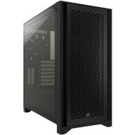 CORSAIR 4000D AIRFLOW Tempered Glass Mid-Tower ATX Case - High-Airflow - Cable Management System - Spacious Interior - Two Included 120 mm Fans - Black