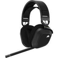 CORSAIR HS80 RGB WIRELESS Multiplatform Gaming Headset - Dolby Atmos - Lightweight Comfort Design - Broadcast Quality Microphone - iCUE Compatible - PC, Mac, PS5, PS4 - Black