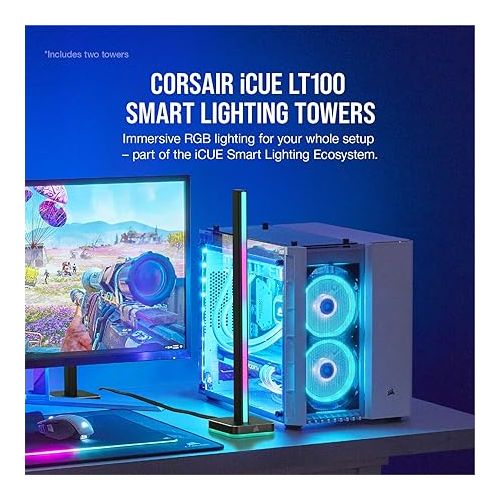 커세어 Corsair iCUE LT100 Smart Lighting Tower Starter Kit, Black