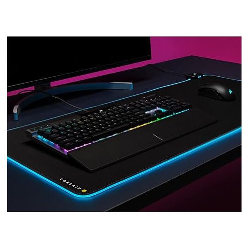 커세어 Corsair K70 RGB PRO Wired Mechanical Gaming Keyboard (Cherry MX RGB Red Switches: Linear and Fast, 8,000Hz Hyper-Polling, PBT Double-Shot PRO Keycaps, Soft-Touch Palm Rest) QWERTY, NA - Black