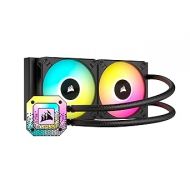 Corsair iCUE H100i Elite CAPELLIX XT Liquid CPU Cooler - Two AF120 RGB Elite Fans - 240mm Radiator - Intel® LGA 1700, 1200, 115X, 2066, AMD® AM5, AM4 - Included iCUE Commander CORE - Black