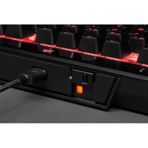 커세어 CORSAIR K70 RGB Tenkeyless Mechanical Gaming Keyboard - CHERRY MX SPEED Switches, Aluminum Frame, Per-Key RGB Backlighting, Detachable USB-C Cable