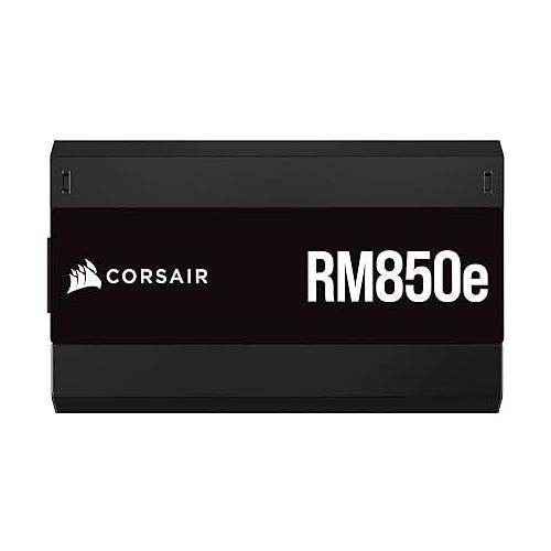 커세어 Corsair RM850e (2023) Fully Modular Low-Noise Power Supply - ATX 3.0 & PCIe 5.0 Compliant - 105°C-Rated Capacitors - 80 Plus Gold Efficiency - Modern Standby Support - Black