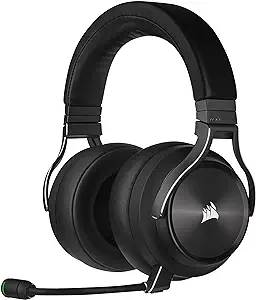 CORSAIR VIRTUOSO RGB WIRELESS XT Multiplatform Gaming Headset With Bluetooth - Dolby Atmos - Broadcast Quality Microphone - iCUE Compatible- PC, Mac, PS5, PS4, Nintendo Switch, Mobile - Black