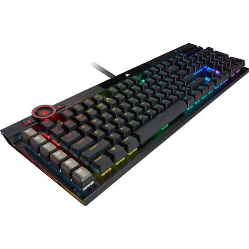 커세어 Corsair K100 RGB Mechanical Gaming Keyboard (Black, Cherry MX Speed Switches)